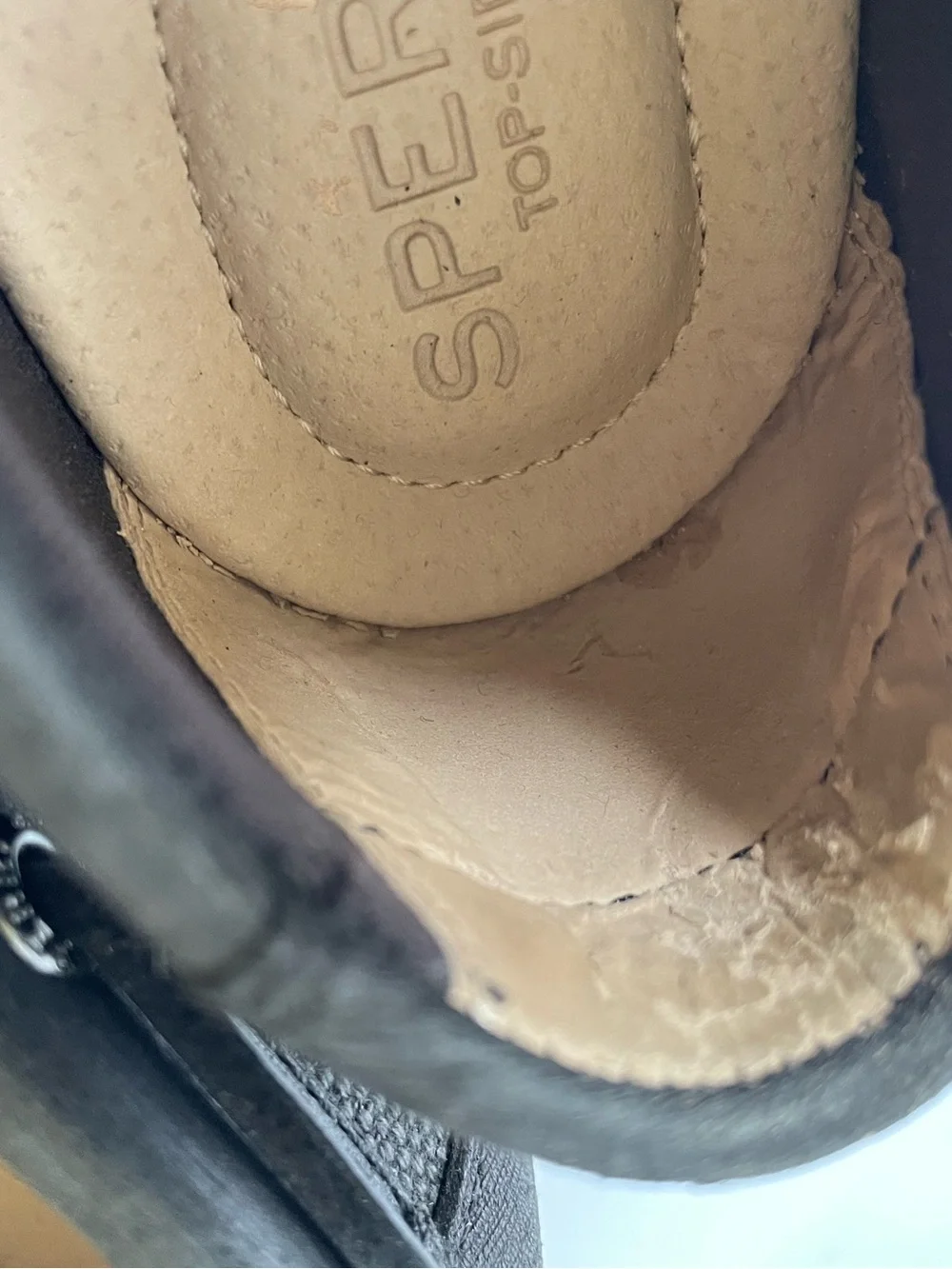 Sperry Women’s Black Leather Comfort Slip -On Boat Shoes Moccasins Flats Size 7